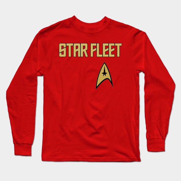 Star Fleet Baseball Jersey Long Sleeve T-Shirt by IORS